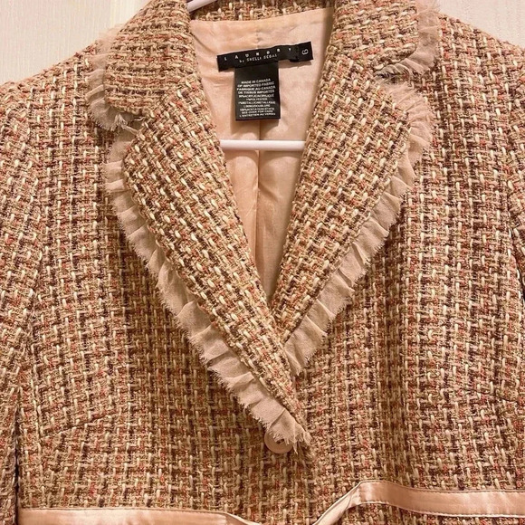 Laundry by SHELLI SEGAL jacket with satin belt tie - Picture 8 of 11